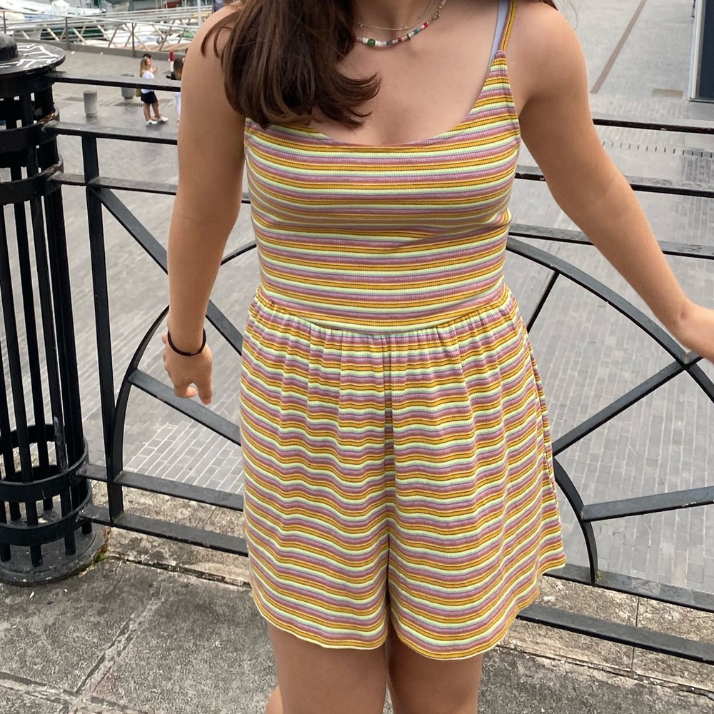 Striped Multicolor Romper